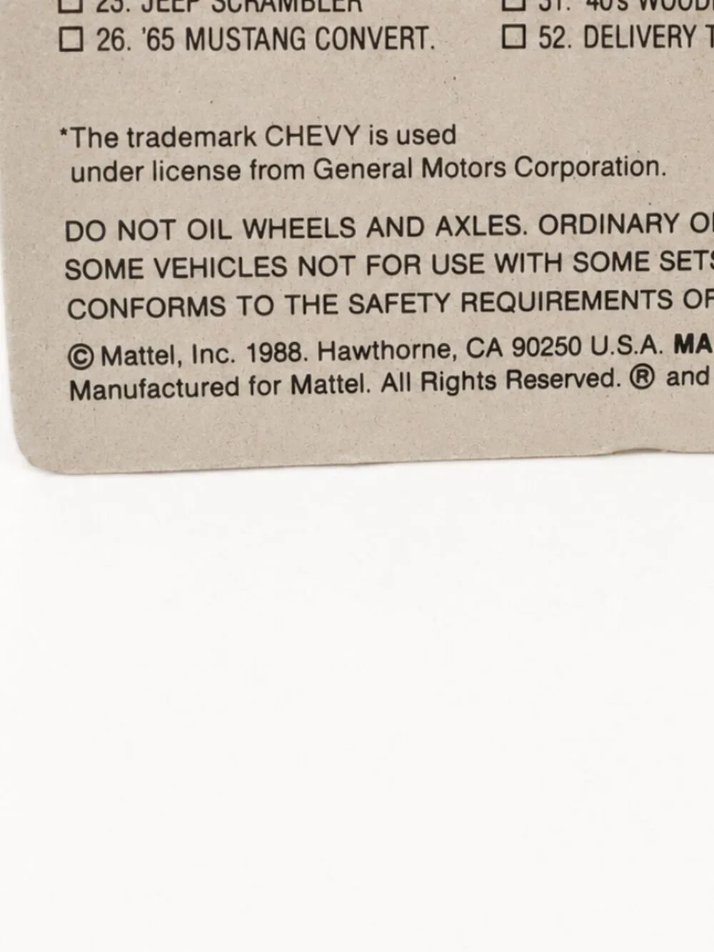 Hot Wheels Classics '57 Chevy #1538 Purple & Yellow Die-Cast Car Sealed on Card